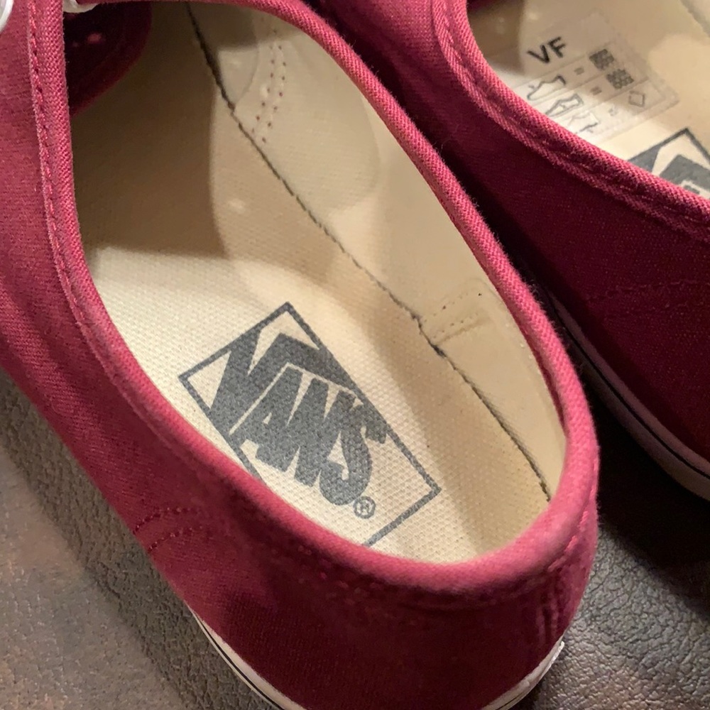 Hardly Worn Vans Sneakers - Maroon